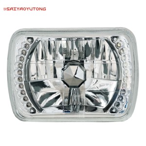 ไฟหน้ารถยนต์คลาสสิควินเทจขนาด 5*7 6*7 นิ้ว ไฟ LED สี่เหลี่ยมขนาด 7 นิ้ว รุ่น H4 12V 55W ใหม่แบบกึ่งปิด 4000 ลูเมนส์ <span class=keywords><strong>4000K</strong></span> - Product Image 1