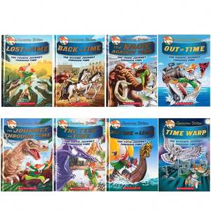 Geronimo Stilton viaggio attraverso la serie temporale 8 libri con copertina rigida - Product Image 1