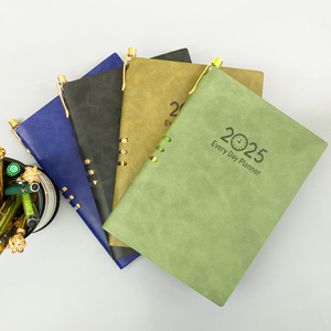 Agenda de Tapa Dura de Cuero PU A5, Cuaderno Planificador con Encuadernación Cosida con Hilo, 100 Hojas, Logotipo Personalizado, Organizador Escolar y de Oficina - Product Image 5