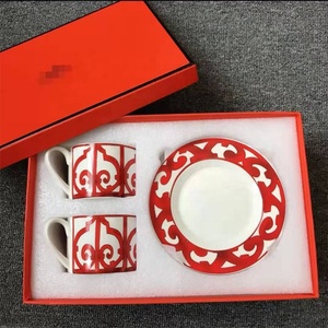 Restaurant Ceramic Gold <b>Tea</b> <b>Cup</b> <b>Sets</b> Luxury Bone China Coffee <b>Cup</b> with Saucer - Product Image 2