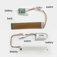 Zapatillas de correr portátiles controladas por aplicación, tablero de señal de pantalla de luz LED Flexible, voltaje de 5V para pantallas de señalización Digital de desplazamiento