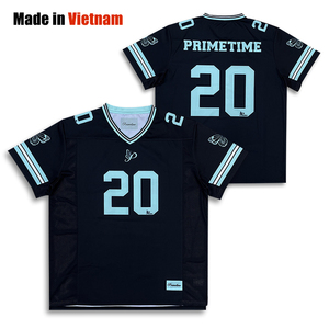เสื้อฟุตบอลอเมริกันแบบสั่งทำพิเศษ พิมพ์ลายดิจิทัล ผ้าโพลีเอสเตอร์ ระบายอากาศได้ดี ไซส์ใหญ่ แห้งเร็ว ป้องกันรังสียูวี ดีไซน์ทันสมัย - Product Image 1