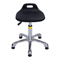 Tabouret de laboratoire M10 ESD en aluminium, design industriel, pour usage commercial, scolaire, physique, chimie, biologie, informatique, laboratoire