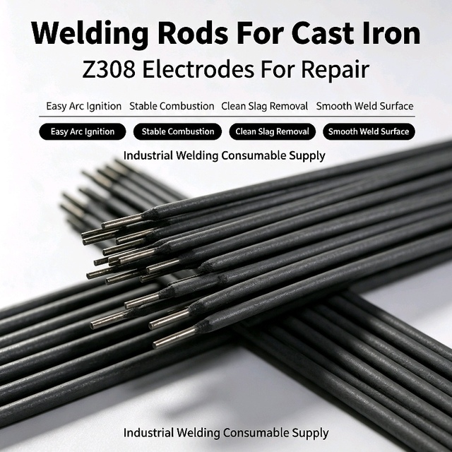 Wholesale Z308 Pure Nickel Welding Electrode, Steady Quality for Multi-Type Cast Iron Materials