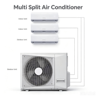 Système de climatisation central multi-split VRF VRV Inverter Carrier HVAC 220V 60HZ double 2 3 4 zones Ton HP