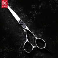 Ciseaux de coiffure professionnels en acier inoxydable XB06-55Z/V de 5,5 pouces avec 30 dents, pour droitiers, manche moyen