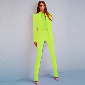 Stile europeo e americano delle donne <span class=keywords><strong>s</strong></span> formale Blazer e pantaloni completo abbigliamento da ufficio di moda per le signore eleganti - Product Image 1