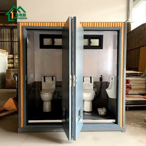 Fabricante Chino de Baños Portátiles Prefabricados Ecológicos, Baño Público <span class=keywords><strong>Doble</strong></span> Completamente Equipado - Product Image 1
