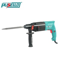 Marteau perforateur rotatif PUSELLO 3 fonctions 620W SDS-PLUS 24mm pour percer, cisailler et rainurer le béton et la maçonnerie
