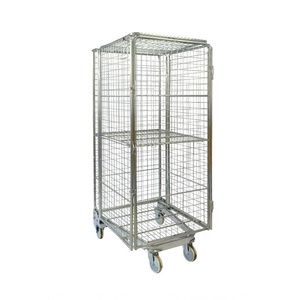 Aangepaste 500Kg Capaciteit Opslag Logistieke Metalen Draad Gevouwen Stalen Roll Container - Product Image 1