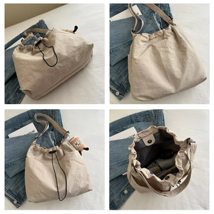 Nuova Borsa a Secchiello Personalizzata HK 2026, Borsa a Tracolla Casual Resistente in Nylon, Grande Capacità per <span class=keywords><strong>Donne</strong></span> - Product Image 3