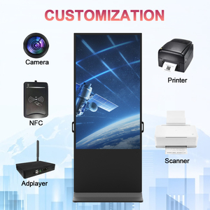 Double Sided Digital Poster Speaker Shopping Mall Wayfinding Education Floor Standing Android OS Advertising SDK FL43-B350-LDZ F - Product Image 2
