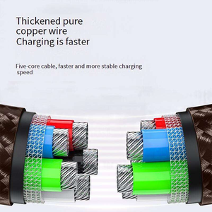 Cables de Datos <span class=keywords><strong>USB</strong></span> Tipo-<span class=keywords><strong>C</strong></span> de Nailon de Carga Rápida de 100W 66W 40W 18W 15W, Listos para Enviar, para Teléfonos Móviles - Product Image 5