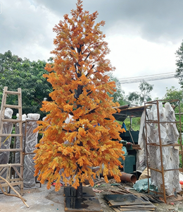 Feuilles de <span class=keywords><strong>sapin</strong></span> artificielles sur mesure de grande taille pour la décoration paysagère, fabrication sur mesure de divers arbres de grande taille, vente en gros par le fabricant - Product Image 2
