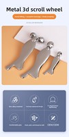 Outil de massage facial Gua Sha multifonctionnel en alliage de zinc transparent, en forme de poisson 3D, pour la maison