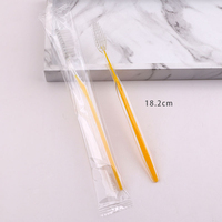 Cepillo de Dientes Ecológico de Paja de Trigo con Cabeza Pequeña, Cepillo de Dientes de Carbón de Bambú con Cerdas Suaves para Niños y Adultos, Uso en Hoteles