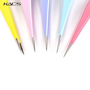 Pince à épiler KADS de haute précision à tête droite en acier inoxydable pour la pose de strass, la manucure et l'extension de cils - Product Image 3