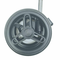 Ensemble de roues pivotantes en plastique de 6 pouces pour poussette bébé, capacité de charge de 20 à 25 kg, pour chariot à main et poussette