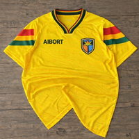 Camiseta de Fútbol Aibort Ultra Transpirable con Malla Refrigerante, Soporte Elástico y Diseño Refinado para Preparación de Partidos de Club
