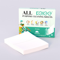 Feuille de nettoyage KELEE, écologique, multifonctionnelle, à dissolution rapide, formule douce, feuille de nettoyage ménager