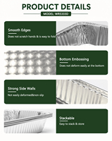 Großhandel Trendiger Buffet-Ständer in Voll- und Halbgröße, Aluminiumfolie-Behälter, Serviertabletts für Essen zum Mitnehmen