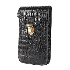 Bolso para teléfono móvil para hombre, exquisito bolso colgante para teléfono móvil para hombre, bolso de cuero impermeable para teléfono - Product Image 1