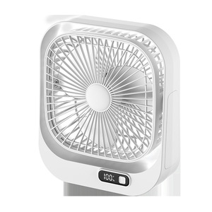 <b>Mini</b> Portable Desk Fan With Built In Battery <b>USB</b> Rechargeable For Office Student Dorm Summer Use - Product Image 1