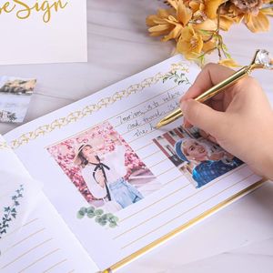 Mazo de cartas personalizado con corazón, soporte de lino y terciopelo, teléfono alternativo, venta al por mayor, libros de invitados de boda con cubierta de cuero - Product Image 2
