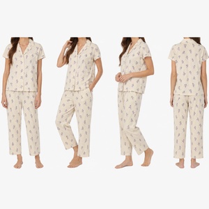 Ensemble de vêtements de nuit décontractés et confortables pour femmes, ensemble de pyjamas à manches courtes, nuisette pour femmes, pyjama <span class=keywords><strong>sexy</strong></span> pour femmes, pijama - Product Image 1