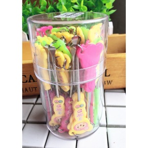 Lindos Limpiadores de Oídos de Dibujos Animados y Palillos para Oídos con Mango de Acero Inoxidable, 50 por Caja, Venta al por Mayor de Tiendas One-Yuan - Product Image 3