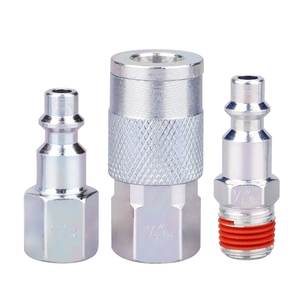 New American-Style 7-Piece <b>Quick</b> Couplings Set Steel and Brass for Air Tools Application - Product Image 1