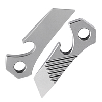 TGZUO Outil multifonction EDC en alliage de titane de qualité supérieure, usiné CNC, barre de levier portable, ouvre-bouteille, outil porte-clés léger pour l'extérieur