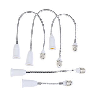 E27 Bohlam Lampu LED, Soket Adaptor Ekstensi Fleksibel