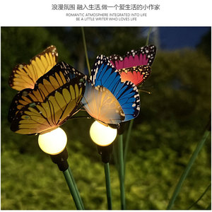 Luces solares de mariposa para jardín, LED, impermeables, decorativas, para patio, jardín y paisajismo. - Product Image 5