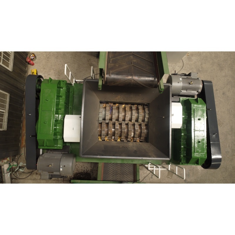 Double Shaft Shredder System for Plastic