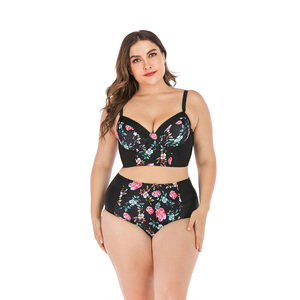 Meilleures ventes : Maillot de bain <span class=keywords><strong>sexy</strong></span> grande taille pour femme, <span class=keywords><strong>bikini</strong></span> polychrome pour la plage et la piscine - Product Image 2