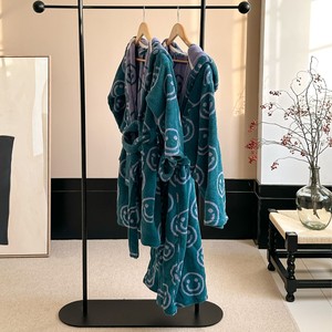 Peignoir rétro SMOOTH <span class=keywords><strong>Smiley</strong></span> parent-enfant, en coton peigné à fibres longues, avec capuche, 100% coton, pour hôtel et maison, vente en gros - Product Image 3