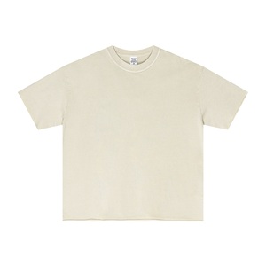 Camiseta de algodón 100% con LOGO personalizado, estilo hip hop, de punto, color sólido, para hombre, manga corta, transpirable, suave, informal, para verano. - Product Image 3