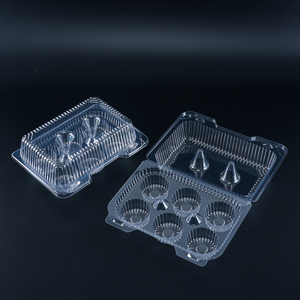 1 2 4 6 12 <strong>Cupcake</strong> Carrier Holders Clear Plastic Blister Cake Clamshell Container Dessert Muffins Packaging <strong>Boxes</strong> - Product Image 3