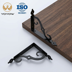 Support mural en métal robuste pour étagère en bois, idéal pour cuisine, salle à manger, salon, hôtel, extérieur, chambre - Product Image 1