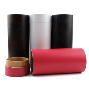 Étui à lunettes en bambou, boîte de rangement cylindrique en bois brun foncé pour lunettes de soleil et lunettes, été 2024 BC031 - Product Image 3