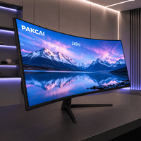 Moniteur LCD incurvé 49 pouces 240Hz 1ms IPS 5K DQHD pour le gaming, directement du fabricant, idéal pour les projets de cafés gaming