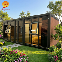 Maison conteneur pliable préfabriquée à toit plat de 10 pieds avec installation rapide pour usage domestique ou hôtelier