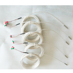 Sonde de température pour four avec câble fileté, thermocouple, types K, J, PT100, longueurs 1m, 2m, 5m, diamètres 50mm, 150mm, 100mm, 200mm, plage de mesure 0-800 degrés - Product Image 4