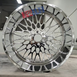 ล้อออฟโรด KELUN อลูมิเนียมอัลลอยด์ใหม่ ขนาด 24 นิ้ว ขอบลึก ขัดเงาโครเมียม 24x14 รับประกัน 1 ปี สำหรับการดัดแปลง/อัพเกรด - Product Image 3