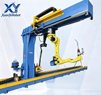 Solution intégrée de soudage pour équipement mécanique à 6 axes avec bras robotisés de 2100 mm de portée, équipés de PLC et de moteur
