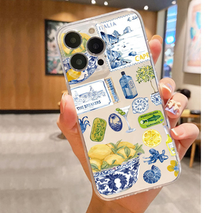 <span class=keywords><strong>Coque</strong></span> de téléphone portable transparente en TPU souple avec impression de coquille de cocktail Lemon Stamp pour <span class=keywords><strong>iPhone</strong></span> <span class=keywords><strong>11</strong></span> 12 13 14 15 16 17 Pro Max Air - Product Image 5