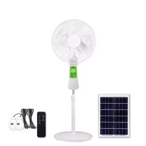 Gran oferta, ventilador Solar de 16 pulgadas, Control remoto, altura ajustable, energía eficiente, viento fuerte, luz nocturna, ventilador de alta potencia de exportación - Product Image 2