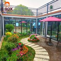Cbox Lüks 20ft Prefabrik Mobil Kabin Düşük Fiyatlı Bahçe Evleri Avlu Dairesi Sandviç Panel Düz Paket Konteyner Ev