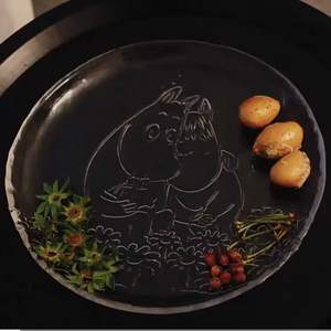 Eigentijds Duurzaam Gepolijst Glas Rond Fruitdienblad Met Effen Patroon Vakantiehuis Eetgerecht Voor Cadeautjes Mummie Fruitschaal - Product Image 2